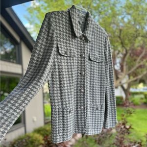 St. John Collection by Marie Gray Blazer Button Up Women's Size 14 Houndstooth